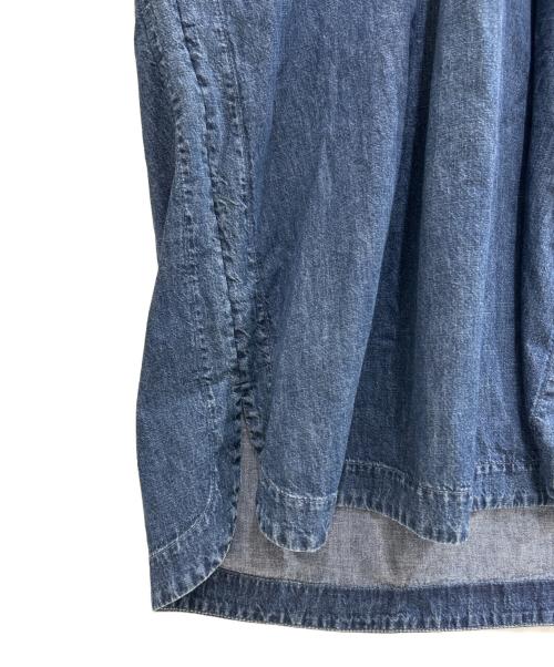 VALENTINO（ヴァレンティノ）VALENTINO (ヴァレンティノ) 半袖デニムロングワンピース インディゴ サイズ:40の古着・服飾アイテム
