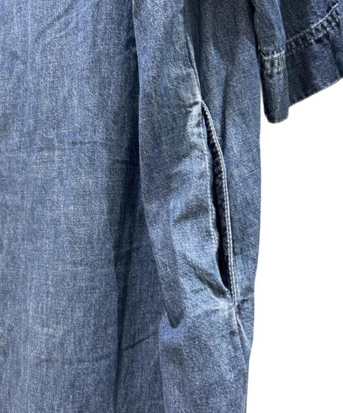 VALENTINO（ヴァレンティノ）VALENTINO (ヴァレンティノ) 半袖デニムロングワンピース インディゴ サイズ:40の古着・服飾アイテム