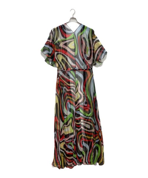 Emilio Pucci（エミリオ プッチ）Emilio Pucci (エミリオ プッチ) Marmo long georgette beach dress マルチカラー サイズ:Sの古着・服飾アイテム