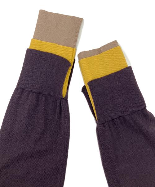 FENDI（フェンディ）FENDI (フェンディ) ウエストベルトタートルネックニット パープル サイズ:38の古着・服飾アイテム