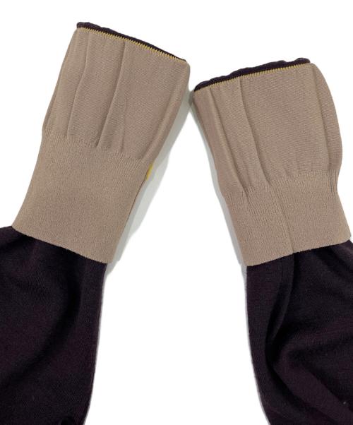 FENDI（フェンディ）FENDI (フェンディ) ウエストベルトタートルネックニット パープル サイズ:38の古着・服飾アイテム