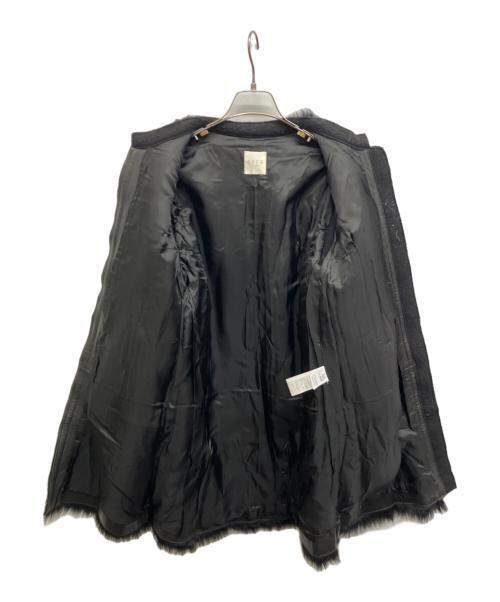EFFE BEAMS（エッフェ ビームス）EFFE BEAMS (エッフェ ビームス) コンビノーカラーコート ブラック サイズ:36の古着・服飾アイテム