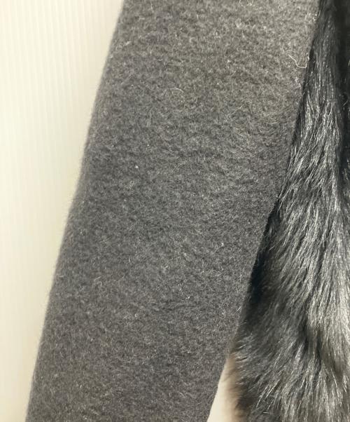 EFFE BEAMS（エッフェ ビームス）EFFE BEAMS (エッフェ ビームス) コンビノーカラーコート ブラック サイズ:36の古着・服飾アイテム