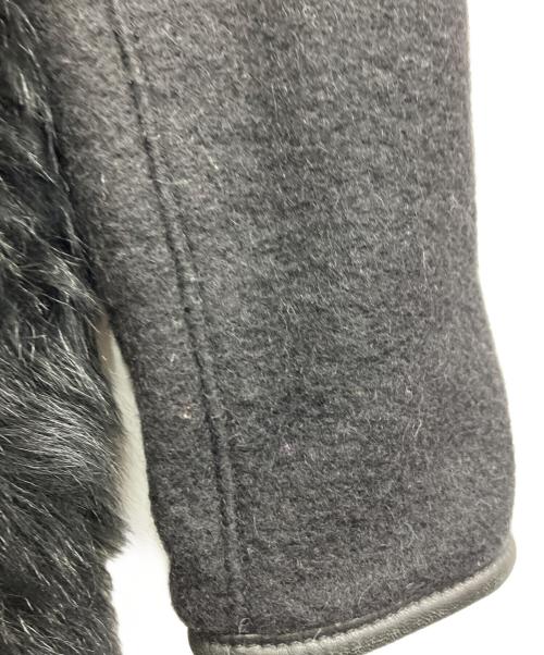 EFFE BEAMS（エッフェ ビームス）EFFE BEAMS (エッフェ ビームス) コンビノーカラーコート ブラック サイズ:36の古着・服飾アイテム