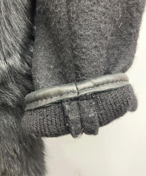 EFFE BEAMS（エッフェ ビームス）EFFE BEAMS (エッフェ ビームス) コンビノーカラーコート ブラック サイズ:36の古着・服飾アイテム