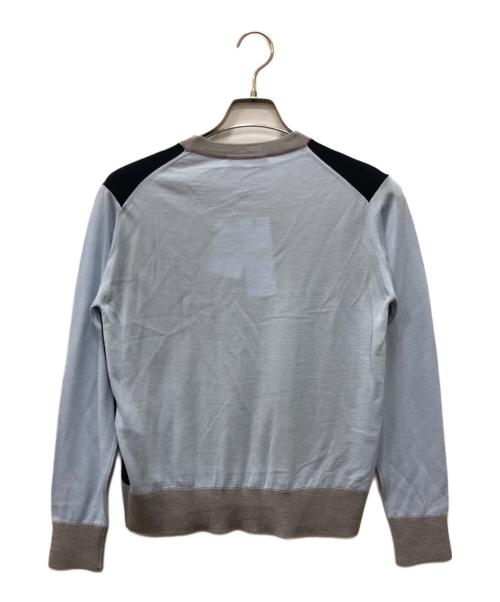 maison kitsune（メゾンキツネ）MAISON KITSUNE (メゾンキツネ) BABY FOX PATCH COLOR BLOCK JUMPERP ネイビー サイズ:Ｓ 未使用品の古着・服飾アイテム
