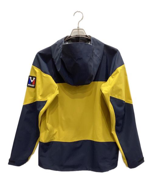 MILLET（ミレー）MILLET (ミレー) トリロジー ティフォン タフ II ストレッチ ジャケット ネイビー×イエロー サイズ:Lの古着・服飾アイテム