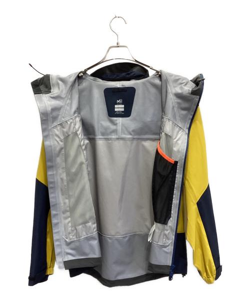 MILLET（ミレー）MILLET (ミレー) トリロジー ティフォン タフ II ストレッチ ジャケット ネイビー×イエロー サイズ:Lの古着・服飾アイテム