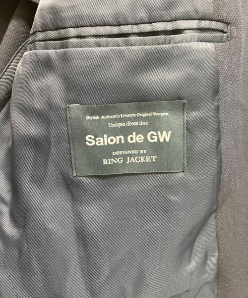 Salon de GW（サロン ド グローバルワーク）Salon de GW (サロン ド グローバルワーク) 金釦テーラードジャケット ネイビー サイズ:Sの古着・服飾アイテム