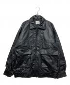 FREAK'S STOREフリークスストア）の古着「フェイクレザージャケット」｜ブラック
