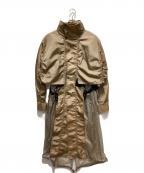 TOGA PULLAトーガ プルラ）の古着「NYLON OX LONG COAT」｜ベージュ