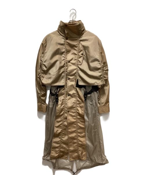 TOGA PULLA（トーガ プルラ）TOGA PULLA (トーガ プルラ) NYLON OX LONG COAT ベージュ サイズ:38の古着・服飾アイテム