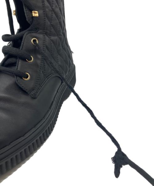 TOD'S（トッズ）TOD'S (トッズ) キルティングブーツ ブラック サイズ:39の古着・服飾アイテム