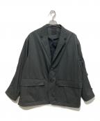 DAIWA PIER39ダイワ ピア39）の古着「TECH LOOSE 2B JACKET TWILL　BJ-55024W」｜チャコールグレー