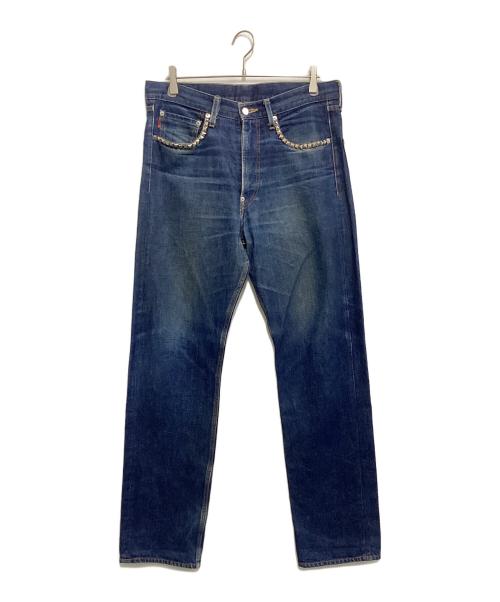 BOUNTY HUNTER（バウンティハンター）BOUNTY HUNTER (バウンティハンター) スタッズデニムパンツ ブルー サイズ:W34の古着・服飾アイテム