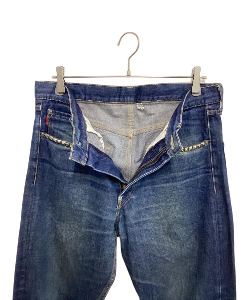 BOUNTY HUNTER（バウンティハンター）BOUNTY HUNTER (バウンティハンター) スタッズデニムパンツ ブルー サイズ:W34の古着・服飾アイテム