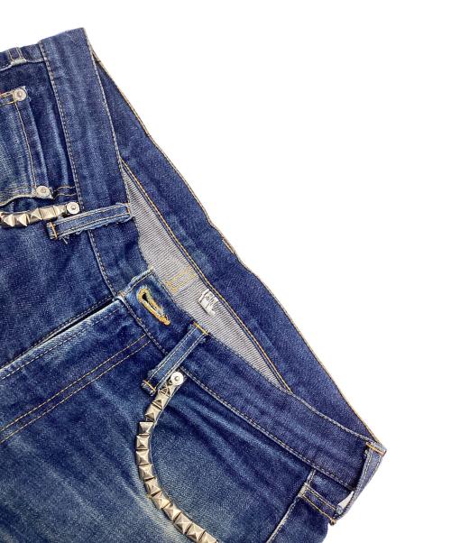 BOUNTY HUNTER（バウンティハンター）BOUNTY HUNTER (バウンティハンター) スタッズデニムパンツ ブルー サイズ:W34の古着・服飾アイテム