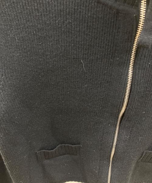 Matin Kim（マーティン・キム）Matin Kim (マーティン・キム) Spell Point Stripe Knit Cardigan ニットカーディガン ブラック サイズ:Ｓの古着・服飾アイテム