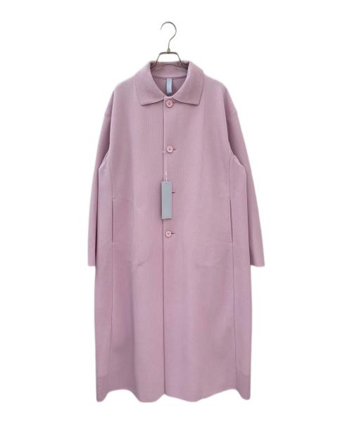 CFCL（シーエフシーエル）CFCL (シーエフシーエル) MESH STAND FALL COLLAR LONG COAT ピンク サイズ:3の古着・服飾アイテム