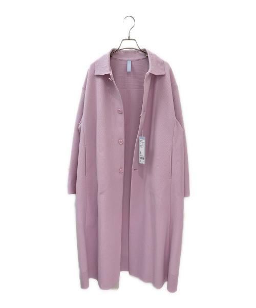 CFCL（シーエフシーエル）CFCL (シーエフシーエル) MESH STAND FALL COLLAR LONG COAT ピンク サイズ:3の古着・服飾アイテム
