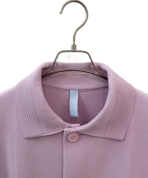 CFCL（シーエフシーエル）CFCL (シーエフシーエル) MESH STAND FALL COLLAR LONG COAT ピンク サイズ:3の古着・服飾アイテム