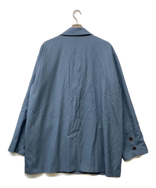 Edwina Horl（エドウィナ ホール）Edwina Horl (エドウィナ ホール) jacke  die poesie des stoffwechsels オーバーサイズジャケット ブルー サイズ:Mの古着・服飾アイテム