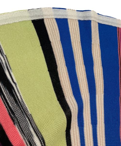 missoni（ミッソーニ）missoni (ミッソーニ) ストライプワンピース マルチカラー サイズ:40の古着・服飾アイテム