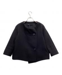 BALENCIAGA（バレンシアガ）の古着「ノーカラーウールジャケット」｜ブラック