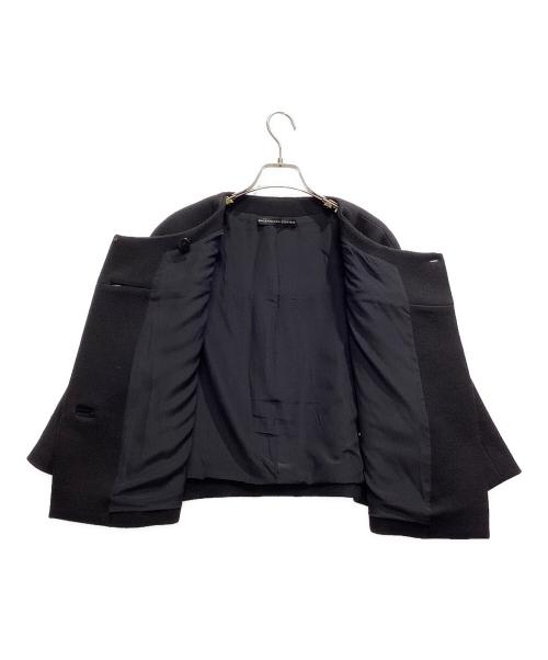 BALENCIAGA（バレンシアガ）BALENCIAGA (バレンシアガ) ノーカラーウールジャケット ブラック サイズ:38の古着・服飾アイテム