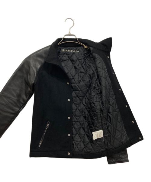 DELAY by win&sons（ディレイバイウィンアンドサンズ）DELAY by win&sons (ディレイバイウィンアンドサンズ) スタジャン ブラック サイズ:1の古着・服飾アイテム