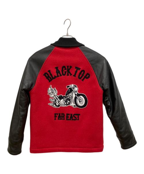 RUSSELL ATHLETIC（ラッセルアスレチック）RUSSELL ATHLETIC (ラッセルアスレチック) BLACKTOP MOTORCYCLE (ブラックトップモーターサイクル) スタジャン レッド×ブラック サイズ:Sの古着・服飾アイテム