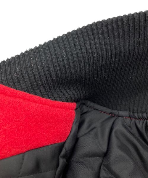 RUSSELL ATHLETIC（ラッセルアスレチック）RUSSELL ATHLETIC (ラッセルアスレチック) BLACKTOP MOTORCYCLE (ブラックトップモーターサイクル) スタジャン レッド×ブラック サイズ:Sの古着・服飾アイテム