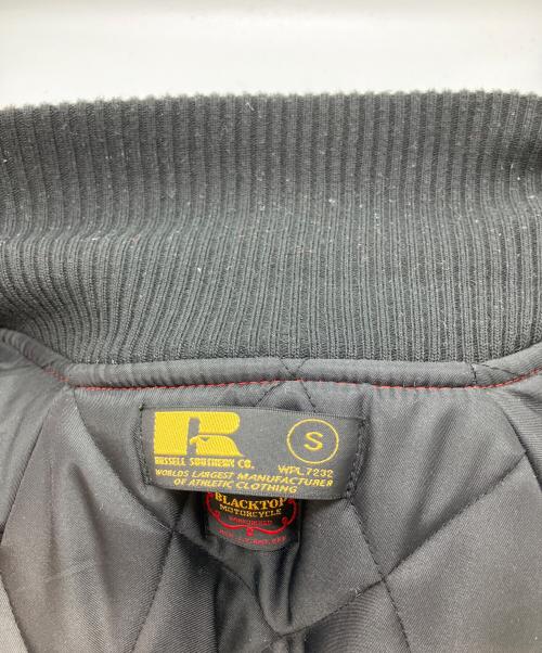 RUSSELL ATHLETIC（ラッセルアスレチック）RUSSELL ATHLETIC (ラッセルアスレチック) BLACKTOP MOTORCYCLE (ブラックトップモーターサイクル) スタジャン レッド×ブラック サイズ:Sの古着・服飾アイテム