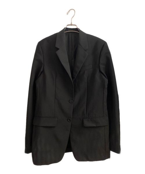 PRADA（プラダ）PRADA (プラダ) シングルブレスト キッドモヘア ジャケット ブラック サイズ:38の古着・服飾アイテム