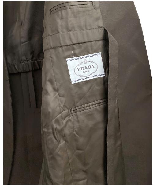 PRADA（プラダ）PRADA (プラダ) シングルブレスト キッドモヘア ジャケット ブラック サイズ:38の古着・服飾アイテム