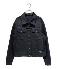 PRADA（プラダ）の古着「デニム ブルゾンジャケット」｜ブラック
