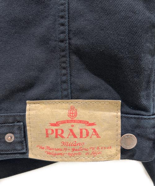 PRADA（プラダ）PRADA (プラダ) デニム ブルゾンジャケット ブラック サイズ:XSの古着・服飾アイテム