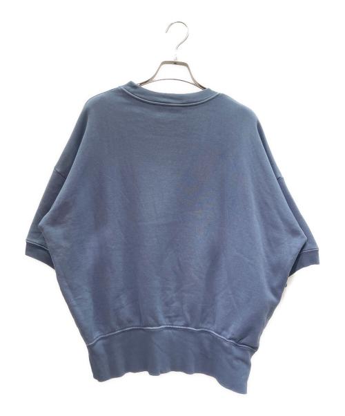 PRADA（プラダ）PRADA (プラダ) 半袖ロゴコットンスウェットシャツ ブルー サイズ:XSの古着・服飾アイテム