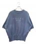 PRADA（プラダ）の古着「半袖ロゴコットンスウェットシャツ」｜ブルー