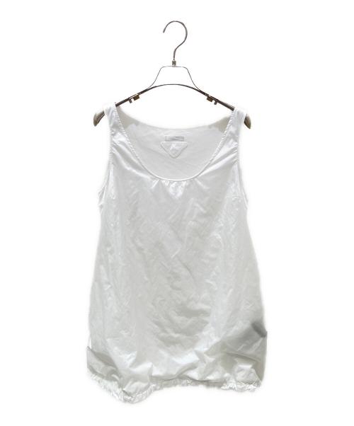 PRADA（プラダ）PRADA (プラダ) Re-Nlyonリバーシブルミニドレス ホワイト サイズ:Sの古着・服飾アイテム