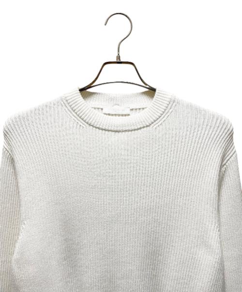 PRADA（プラダ）PRADA (プラダ) コットンクルーネックセーター ホワイト サイズ:44の古着・服飾アイテム