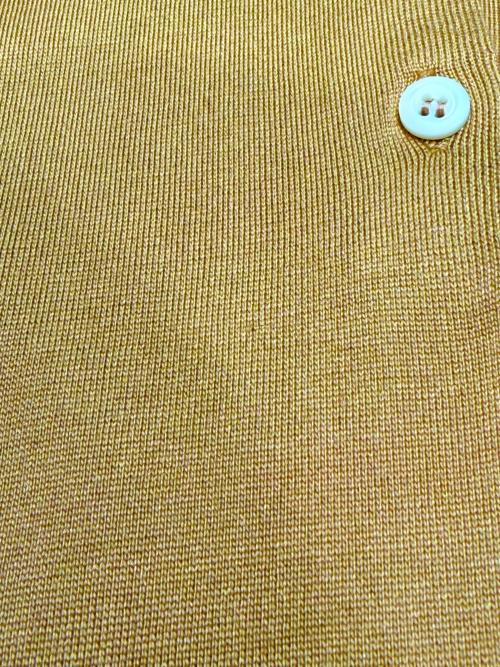 PRADA（プラダ）PRADA (プラダ) シルクノースリーブポロシャツ キャメル サイズ:38の古着・服飾アイテム