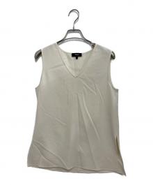 theory（セオリー）の古着「Admiral Crepe Vneck Top」｜アイボリー