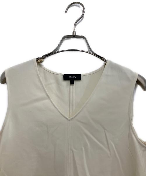 theory（セオリー）theory (セオリー) Admiral Crepe Vneck Top アイボリー サイズ:Pの古着・服飾アイテム