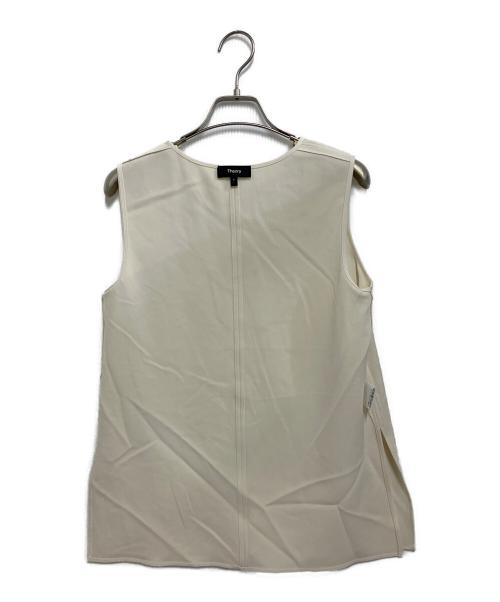 theory（セオリー）theory (セオリー) Admiral Crepe Vneck Top アイボリー サイズ:Pの古着・服飾アイテム