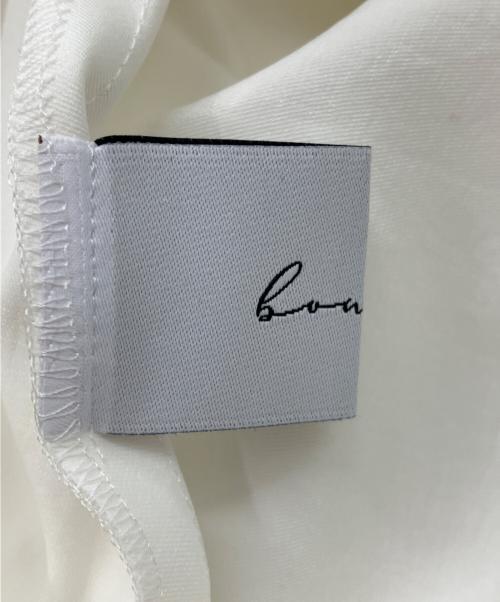 bow.a（ボウ・エー）bow.a (ボウ・エー) 水際ワンピース ホワイト サイズ:Freeの古着・服飾アイテム