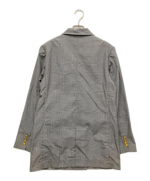 SIMPLICITE（シンプリシテ）simplicite (シンプリシテ) ウールライクトロWフロントブレザー グレー サイズ:Freeの古着・服飾アイテム