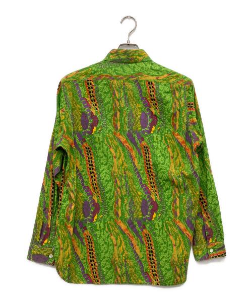 Needles（ニードルズ）Needles (ニードルズ) Work Shirt-India Cotton Broadcloth Printed グリーン サイズ:Sの古着・服飾アイテム