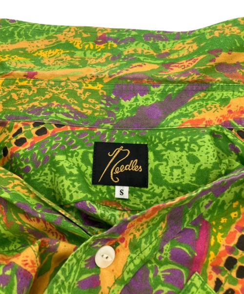 Needles（ニードルズ）Needles (ニードルズ) Work Shirt-India Cotton Broadcloth Printed グリーン サイズ:Sの古着・服飾アイテム
