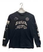 DIESELディーゼル）の古着「長袖カットソー」｜ブラック